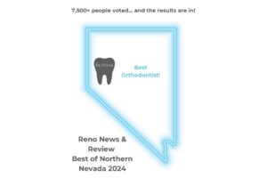 Best of Northern Nevada 2024 award that O'Gara-Gilbert-Silvaroli Orthodontics received